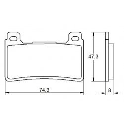 Pastiglie Freno per HONDA CB 1000 R 2008-2016 Anteriori Sinterizzate ST