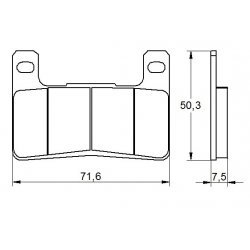 Pastiglie Freno per SUZUKI M 1800 INTRUDER RB 2016-2017 Anteriori Sinterizzate ST