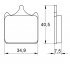 Pastiglie Freno per TM SMR 250 F 2010-2011 Anteriori Sinterizzate ST
