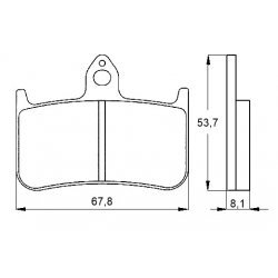 Pastiglie Freno per HONDA CB 1000 F BIG ONE SUPERFOUR 1993-1995 Anteriori Sinterizzate ST