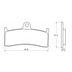 Pastiglie Freno per BUELL M2 CYCLONE 1200 1998-2002 Anteriori Sinterizzate EV1