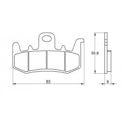 Pastiglie Freno per APRILIA CAPONORD 1200 2013-2017 Anteriori Sinterizzate ST Pastiglie Freno per APRILIA CAPONORD 1200 2013-2017 Anteriori Sinterizzate ST