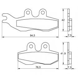 Pastiglie Freno per APRILIA MX 50 2003 Anteriori Sinterizzate ST Pastiglie Freno per APRILIA MX 50 2003 Anteriori Sinterizzate ST