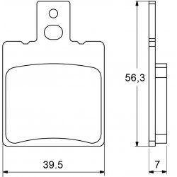 Pastiglie Freno per APRILIA FUTURA 125 AF1 1990-1992 Posteriori Sinterizzate ST Pastiglie Freno per APRILIA FUTURA 125 AF1 1990-1992 Posteriori Sinterizzate ST