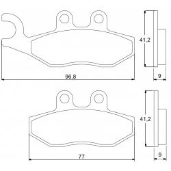 Pastiglie Freno per APRILIA SR 125 MAX 2011-2014 Anteriori Sinterizzate ST