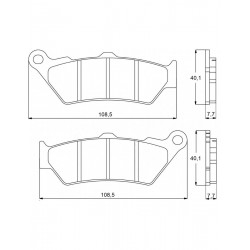 Pastiglie Freno per APRILIA MOTO 6.5 650 1995-2003 Anteriori Sinterizzate ST Pastiglie Freno per APRILIA MOTO 6.5 650 1995-2003 Anteriori Sinterizzate ST