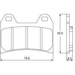 Pastiglie Freno per APRILIA FALCO 1000 SL 2000-2004 Anteriori Sinterizzate ST Pastiglie Freno per APRILIA FALCO 1000 SL 2000-2004 Anteriori Sinterizzate ST