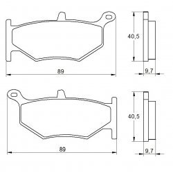 Pastiglie Freno per SUZUKI GSX R 1300 HAYABUSA 2008-2017 Posteriori Sinterizzate ST