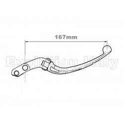 Pompa Freno Radiale Forgiata 16x16 con Leva Lunga Snodata per Impianti Monodisco