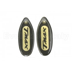 Adesivo Resinato per Copriforo Specchietto YAMAHA TMAX 500 2001-2007 oro-nero