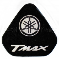 Adesivo Protezione Resinato per Piastra Sterzo YAMAHA TMAX 500 2001-2007 silver-nero