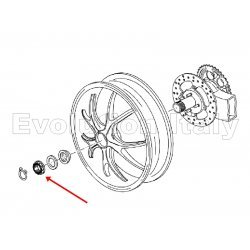 DADO Ruota Posteriore per DUCATI HYPERMOTARD 821 SP Lato Cerchio DADO Ruota Posteriore per DUCATI HYPERMOTARD 821 SP Lato Cerchio