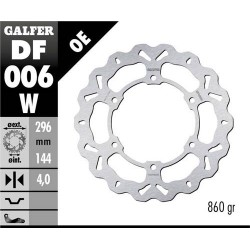 Disco Freno GALFER DF006W misure (A 296 - B 144 - C 5 - D 6 - E 10.4 - F 166 - G 0) Disco Freno GALFER DF006W misure (A 296 - B 144 - C 5 - D 6 - E 10.4 - F 166 - G 0)