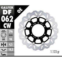 Disco Freno GALFER DF062CW misure (A 296 - B 94 - C 4.5 - D 6 - E 6.5 - F 110 - G 14.5) Disco Freno GALFER DF062CW misure (A 296 - B 94 - C 4.5 - D 6 - E 6.5 - F 110 - G 14.5)