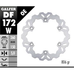 Disco Freno Anteriore GALFER DF172W per KAWASAKI GPX 600 R