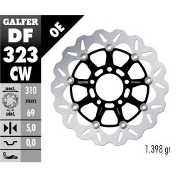 Disco Freno Anteriore GALFER DF323CW per SUZUKI SV 1000 Disco Freno Anteriore GALFER DF323CW per SUZUKI SV 1000