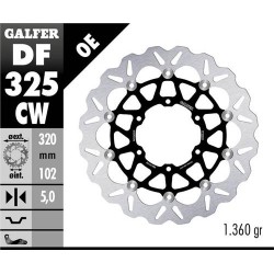 Disco Freno Anteriore GALFER DF325CW per SUZUKI GSX R 1000 ABS Disco Freno Anteriore GALFER DF325CW per SUZUKI GSX R 1000 ABS