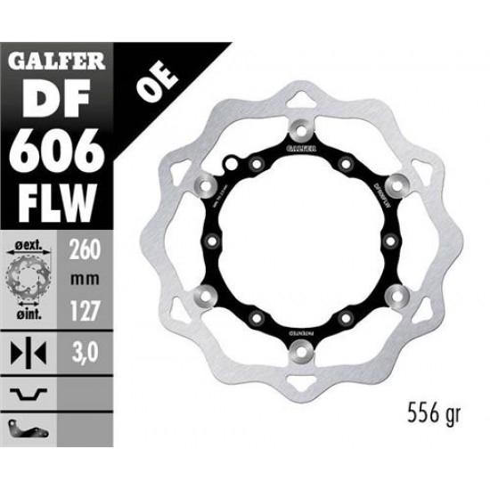 Disco Freno Anteriore GALFER DF606FLW per HUSQVARNA TE 250