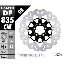 Disco Freno Anteriore GALFER DF835CW per HARLEY DAVIDSON FAT BOB 1690 FXDF