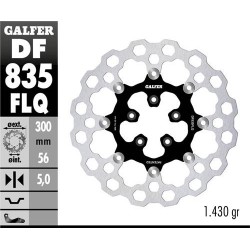 Disco Freno Anteriore GALFER DF835FLQ per HARLEY DAVIDSON ELECTRA GLIDE 1584 ULTRA CLASSIC FLHTCU