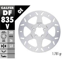 Disco Freno Anteriore GALFER DF835V per HARLEY DAVIDSON ROAD KING 1584 FLHR