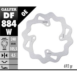 Disco Freno Posteriore GALFER DF884W GALFER DF884W per BUELL M2 1200 CYCLONE