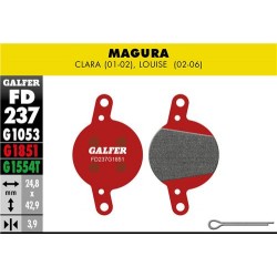 Pastiglie GALFER ADVANCED FD237-G1851 per MAGURA CLARA (2001-2002)