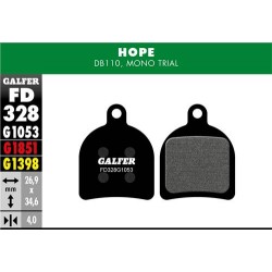 Pastiglie GALFER STANDARD FD328-G1053 per HOPE TRIAL ZONE