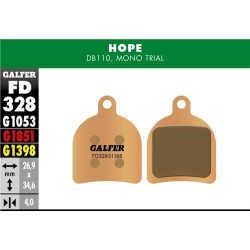 Pastiglie GALFER SINTERED FD328-G1398 per HOPE DB110