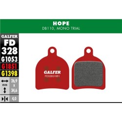 Pastiglie GALFER ADVANCED FD328-G1851 per HOPE DB110 Pastiglie GALFER ADVANCED FD328-G1851 per HOPE DB110