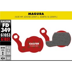 Pastiglie GALFER ADVANCED FD349-G1851 per MAGURA JULIE HP Pastiglie GALFER ADVANCED FD349-G1851 per MAGURA JULIE HP