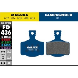 Pastiglie GALFER ROAD FD436-G1455 per CAMPAGNOLO H11