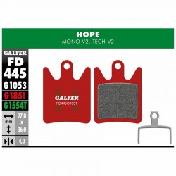 Pastiglie GALFER ADVANCED FD445-G1851 per HOPE V2 Pastiglie GALFER ADVANCED FD445-G1851 per HOPE V2