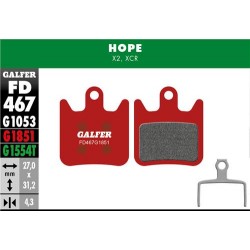 Pastiglie GALFER ADVANCED FD467-G1851 per HOPE XCR Pastiglie GALFER ADVANCED FD467-G1851 per HOPE XCR