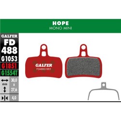 Pastiglie GALFER ADVANCED FD488-G1851 per HOPE MONO MINI