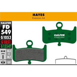 Pastiglie GALFER PRO FD549-G1554T per HAYES DOMINION A4