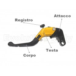 Leve Freno Frizione per LAVERDA V 75 PA NUOVO 750 Pieghevole Corta PLUS