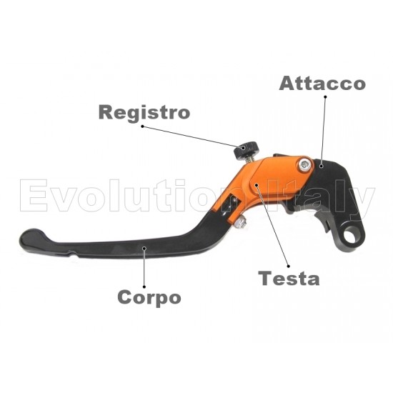 Leva Frizione per Pompa BREMBO 16x18 XR01151 Pieghevole Lunga PLUS