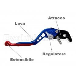 Leva Freno per APRILIA MANA 850 Allungabile FP