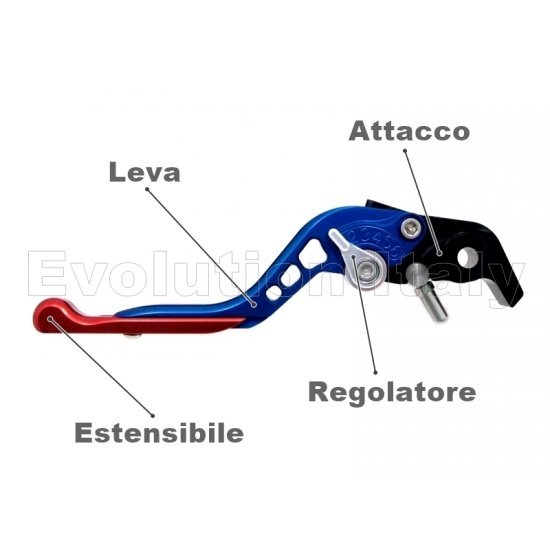 Leve Freno Frizione per HONDA VTR 1000 F FIRESTORM Allungabili FP