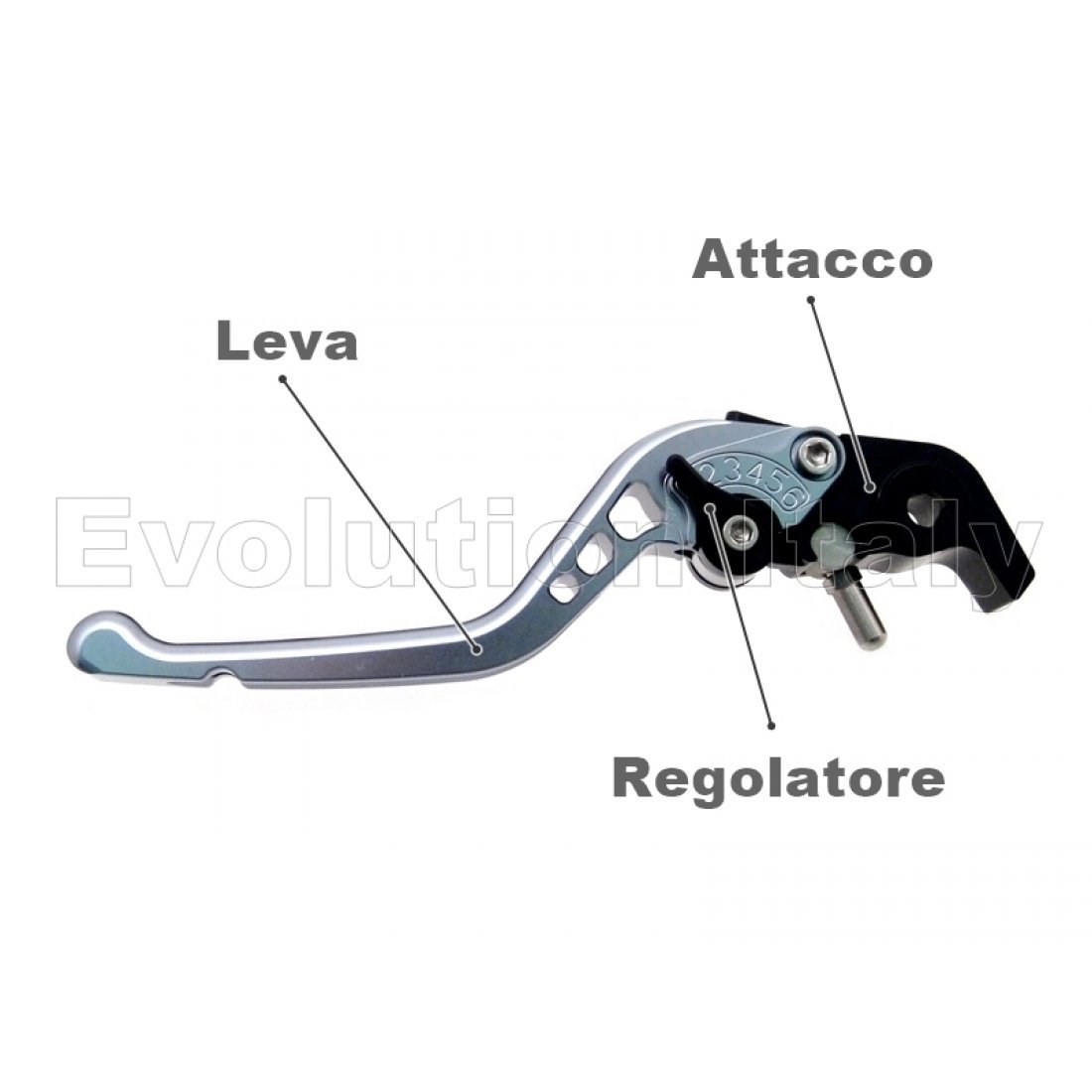 Coppia Leve Freno E Frizione Corte Per LIFAN KP 150 Mini LF150-5U – In Alluminio Billet CNC, Regolabili 6 Posizioni, Colore Blu - 6