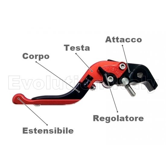 Leve Freno E Frizione Pieghevoli R QIANKONG Per Kawasaki Z900 2017-2023 – CNC In Alluminio, Regolabili A 6 Posizioni, Rosse - 3