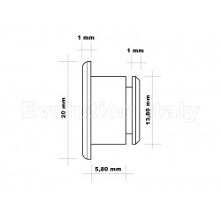 KIT NOTTOLINO in ACCIAIO INOX A2 per Disco Freno Flottante 5 mm