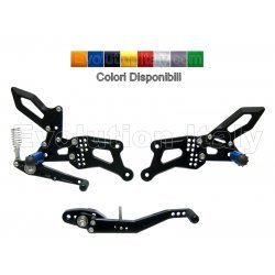 Pedane Arretrate Racing per SUZUKI GSXR 1000 2017-2024